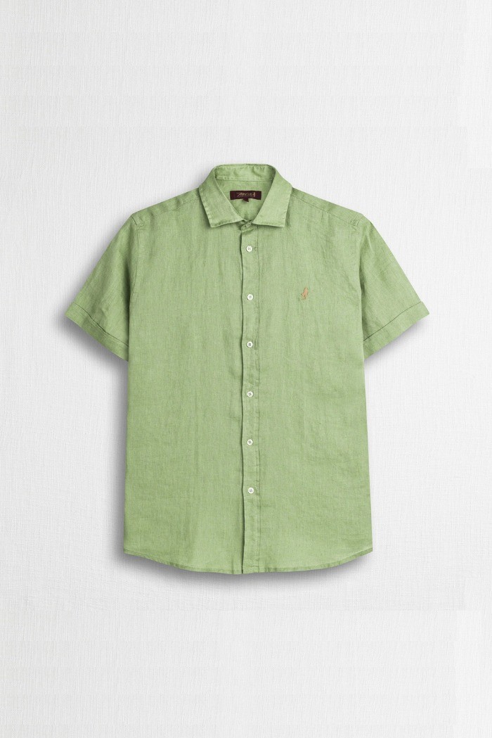 MCS camicia mezza manica in lino 14MSH207-02608 [5caf115b]