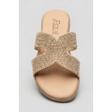 Floralì ciabatta con fascia ricoperta di strass POS73 [e61f4a94]
