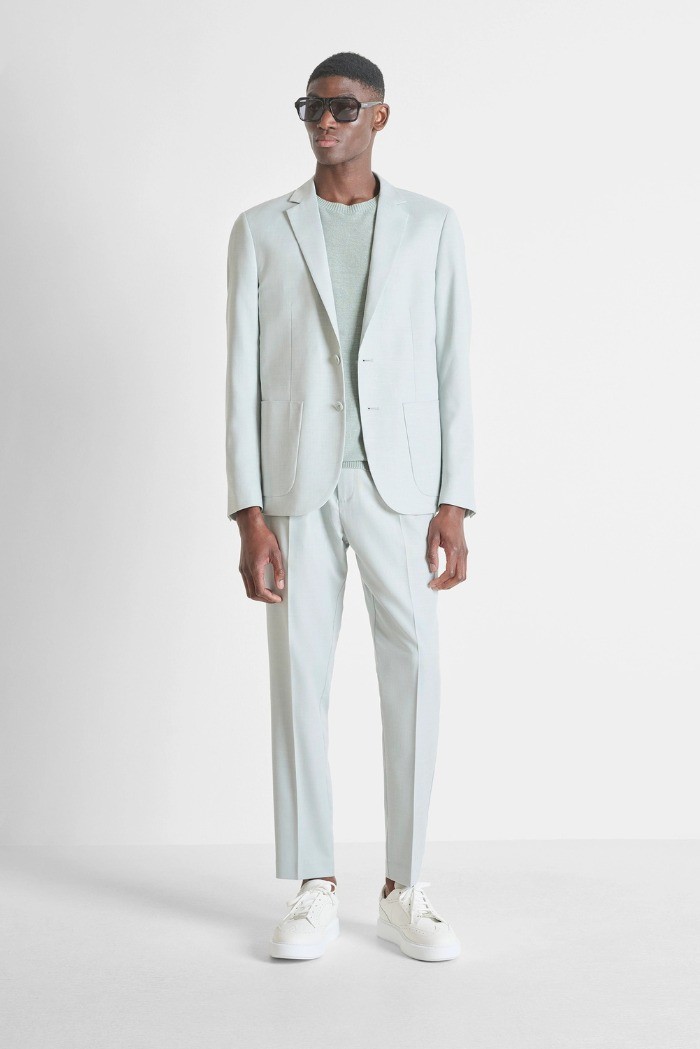 Antony Morato giacca slim in viscosa slub Julie MMJS00065-FA650377 [36e4e26d]