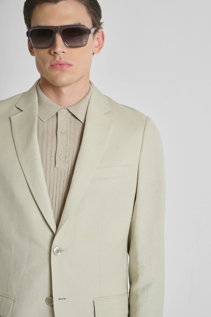 Antony Morato giacca regular in misto lino e viscosa Luis MMJS00090-FA900135 [2f601928]