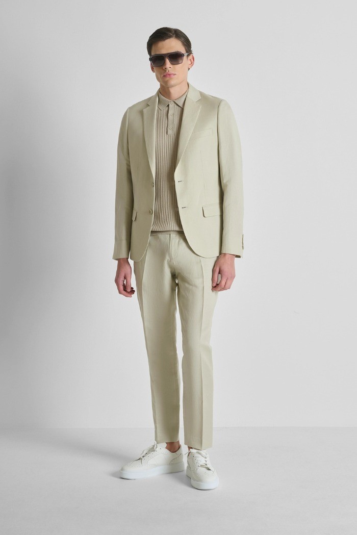 Antony Morato giacca regular in misto lino e viscosa Luis MMJS00090-FA900135 [9d2d9f32]