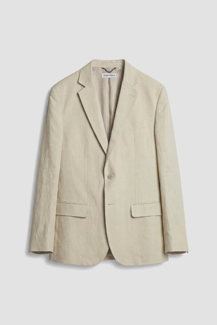 Antony Morato giacca regular in misto lino e viscosa Luis MMJS00090-FA900135 [2a305e36]