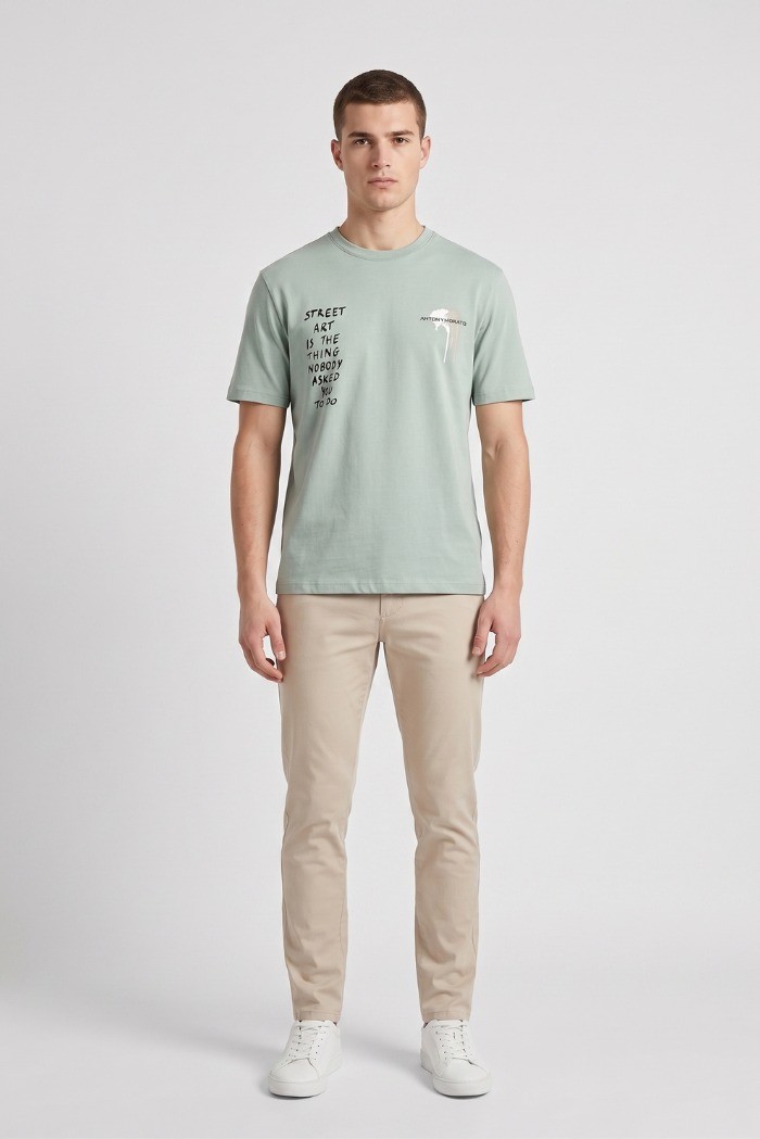 Antony Morato t-shirt relaxed fit street art MMKS02670-FA100144 [1bbdcf5e]