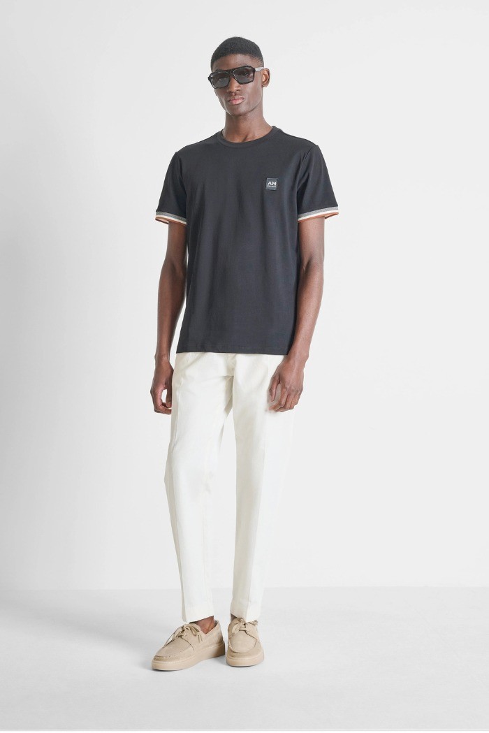 Antony Morato t-shirt regular fit in jersey con dettaglio manica MMKS02648-FA100258 [0b86afd5]