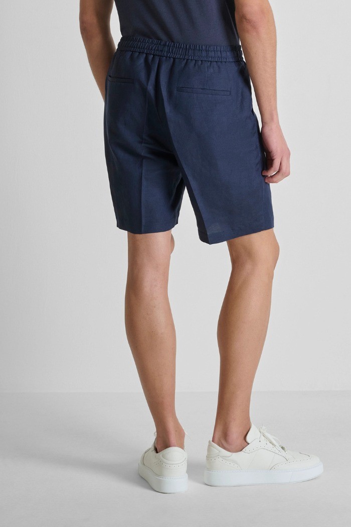 Antony Morato bermuda regular fit in viscosa e lino slub Nolan MMSH00230-FA900135 [4ed0ba77]