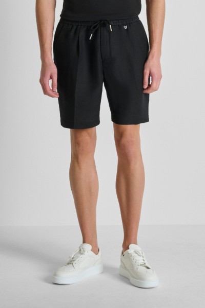 Antony Morato bermuda regular fit in viscosa e lino slub Nolan MMSH00230-FA900135 — 805219040080236_4