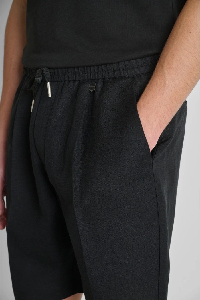 Antony Morato bermuda regular fit in viscosa e lino slub Nolan MMSH00230-FA900135 [49d179f9]