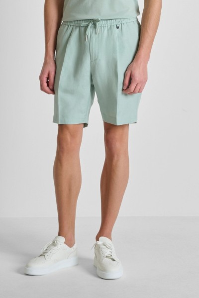 Antony Morato bermuda regular fit in viscosa e lino slub Nolan MMSH00230-FA900135 — 805219040080236_5