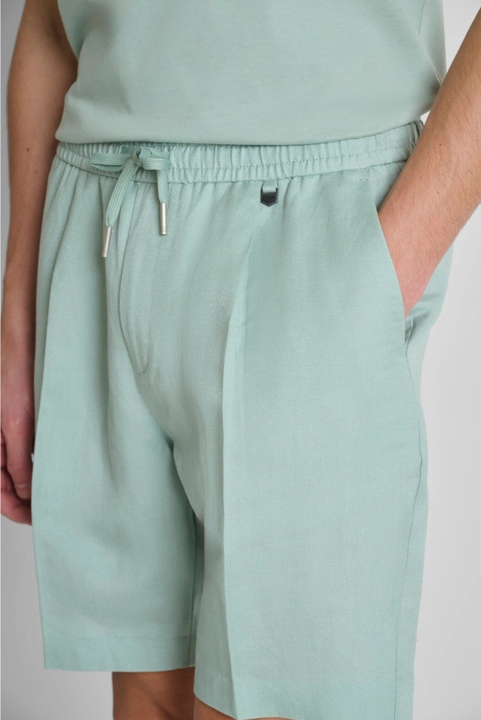 Antony Morato bermuda regular fit in viscosa e lino slub Nolan MMSH00230-FA900135 [4e75c52c]