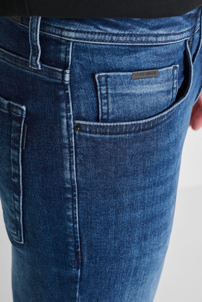 Antony Morato jeans tapered fit in denim sfumato Ozzy MMDT00241-FA750611-W02104 [3deeac22]