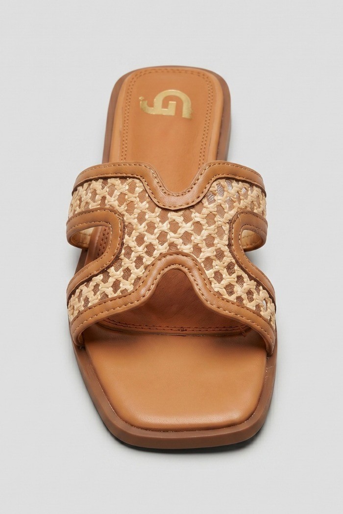 Gold & Gold ciabatta con fascia lavorata GH115 [b484e266]