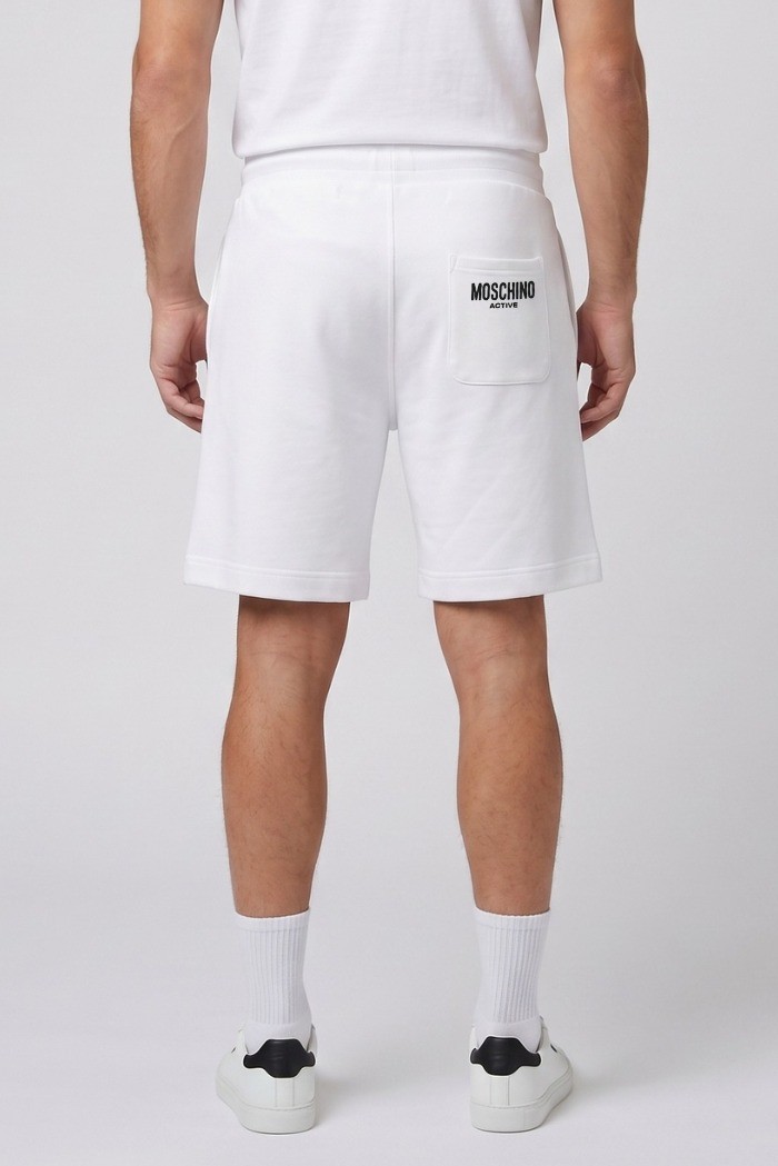 Moschino bermuda in cotone con stampa sul fondo V1A6811-4418 [48646220]