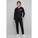 Moschino felpa cropped con zip e stampa orso V6A1706-4409 [ac7633b3]