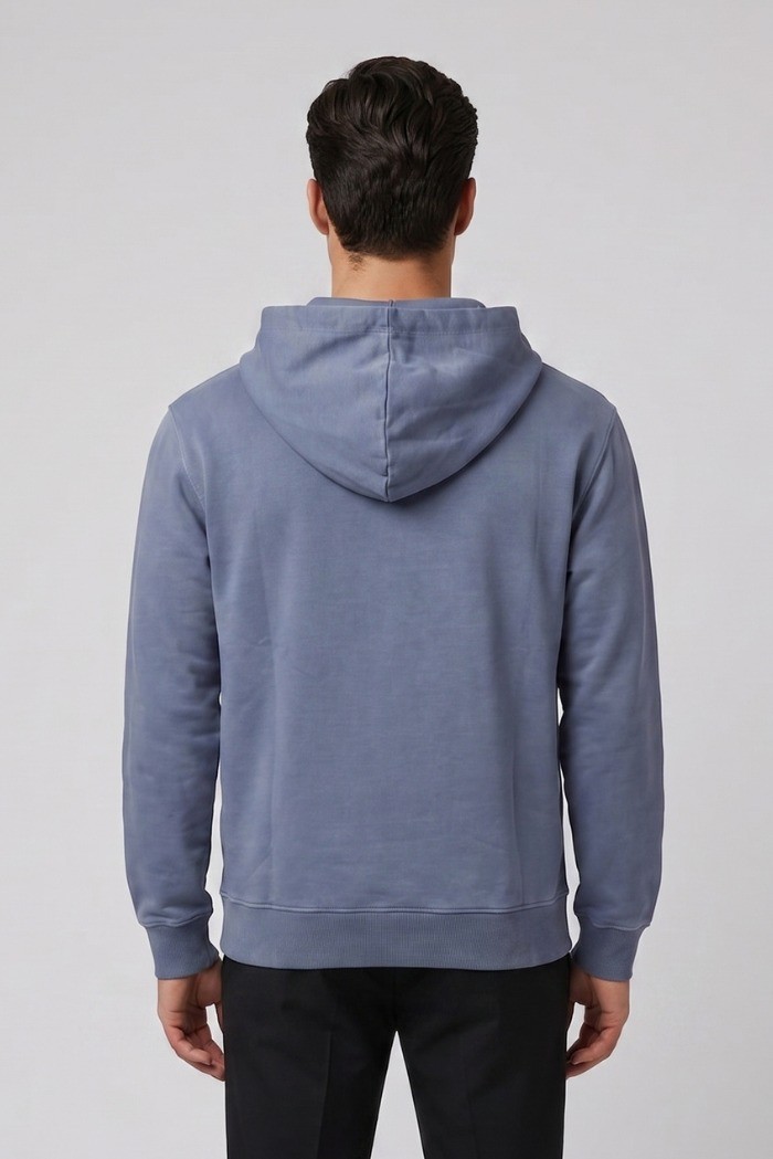 Moschino felpa cappuccio delavè con bande logate V1A1716-4436 [9ef53988]