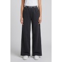Moschino pantapalazzo in cotone stretch con elastico logato V6A6810-4436 [8247bb4a]