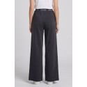 Moschino pantapalazzo in cotone stretch con elastico logato V6A6810-4436 [5b61f847]