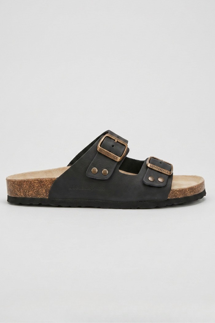 Lumberjack ciabatta in pelle con doppia fascia Jolie 102269221 [93f2bd5e]