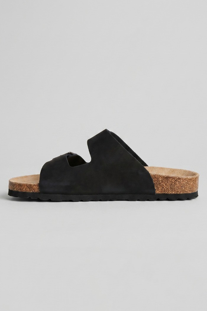 Lumberjack ciabatta in pelle con doppia fascia Jolie 102269221 [4ad4fe53]