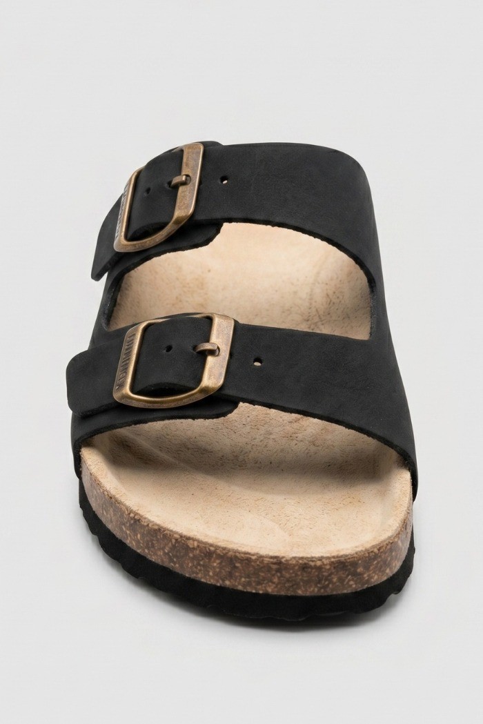 Lumberjack ciabatta in pelle con doppia fascia Jolie 102269221 [fdc93f57]