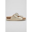 Lumberjack ciabatta in pelle con doppia fascia Miuccia 102269253 [49c441c5]