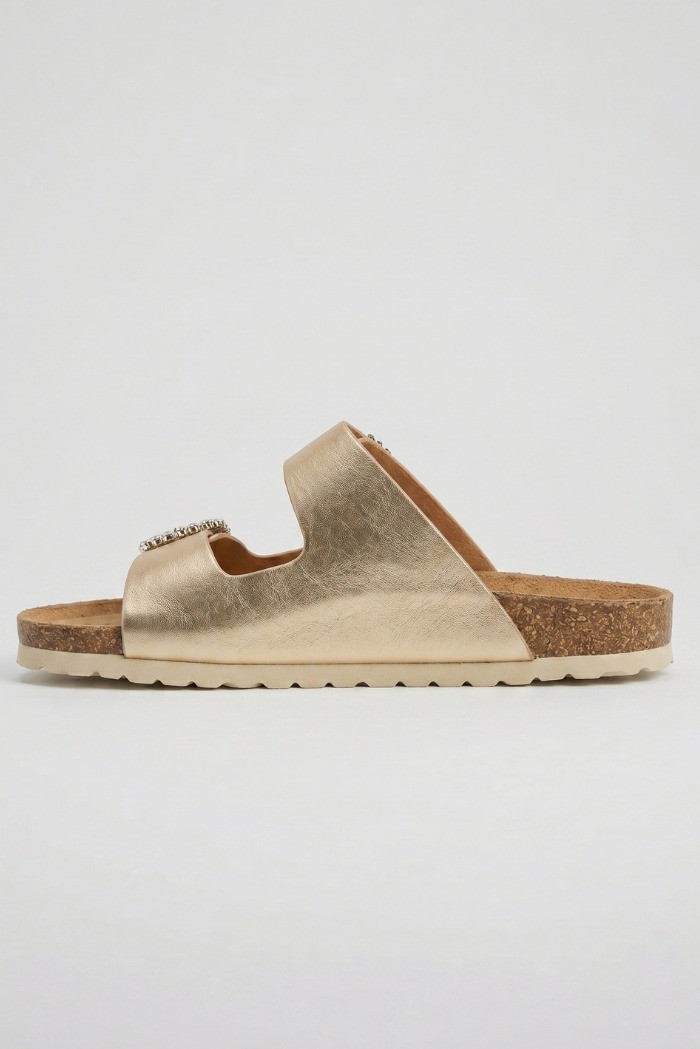 Lumberjack ciabatta in pelle con doppia fascia Miuccia 102269253 [90e202c8]