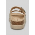 Lumberjack ciabatta in pelle con doppia fascia Miuccia 102269253 [22af84d2]
