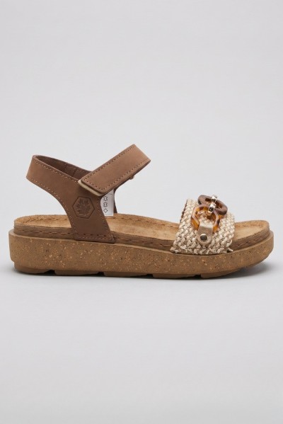 Lumberjack sandalo in pelle con chiusura a strappo Nicole 102269203 — 805219040079870_1