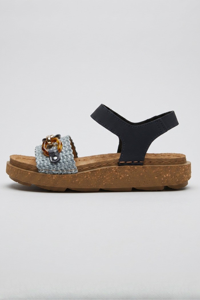 Lumberjack sandalo in pelle con chiusura a strappo Nicole 102269228 [1bbafba0]