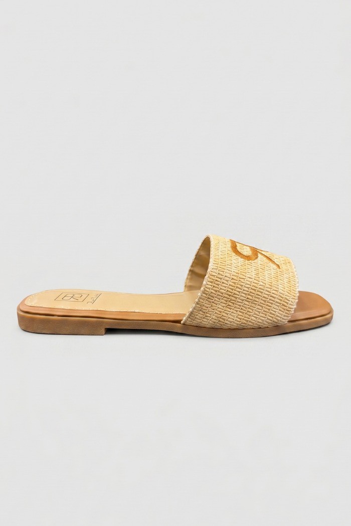 Renato Balestra ciabatta con ricamo logo WS-6 [1a769ba9]