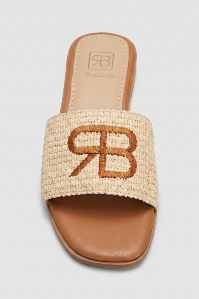 Renato Balestra ciabatta con ricamo logo WS-6 [744d19a0]