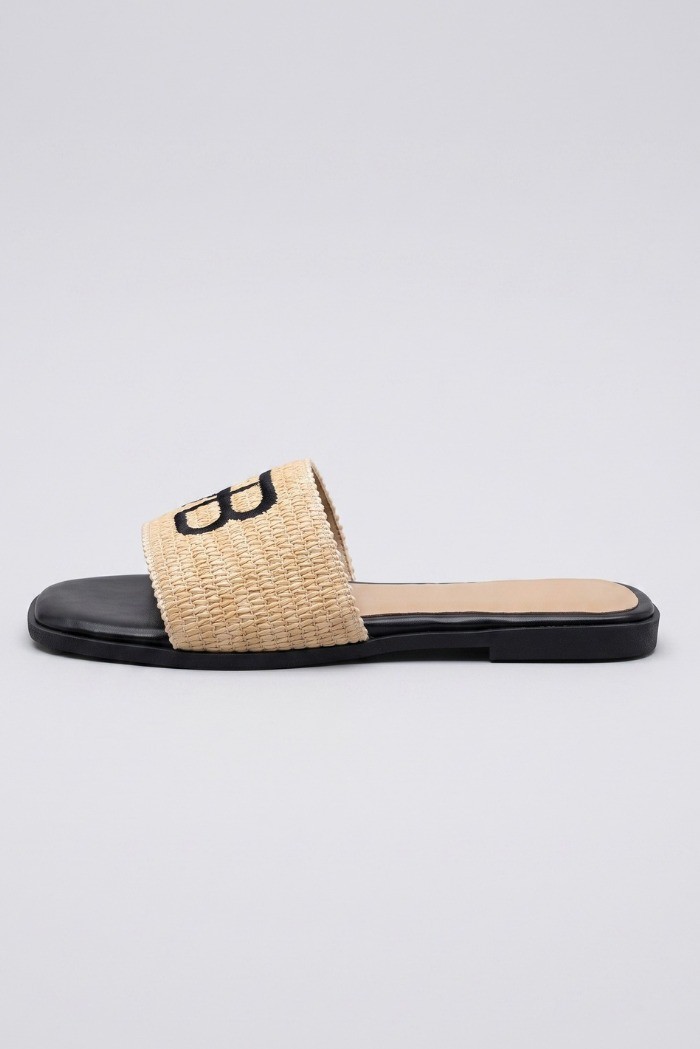 Renato Balestra ciabatta con ricamo logo WS-6 [b150cdc3]