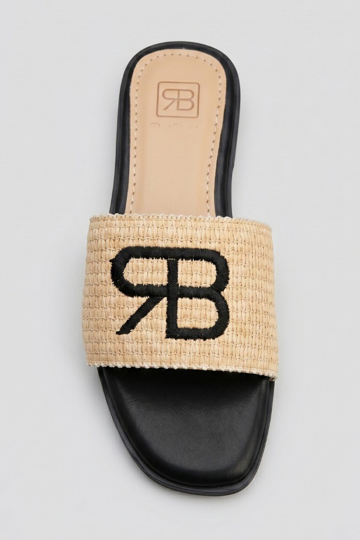Renato Balestra ciabatta con ricamo logo WS-6 [064d0cc7]