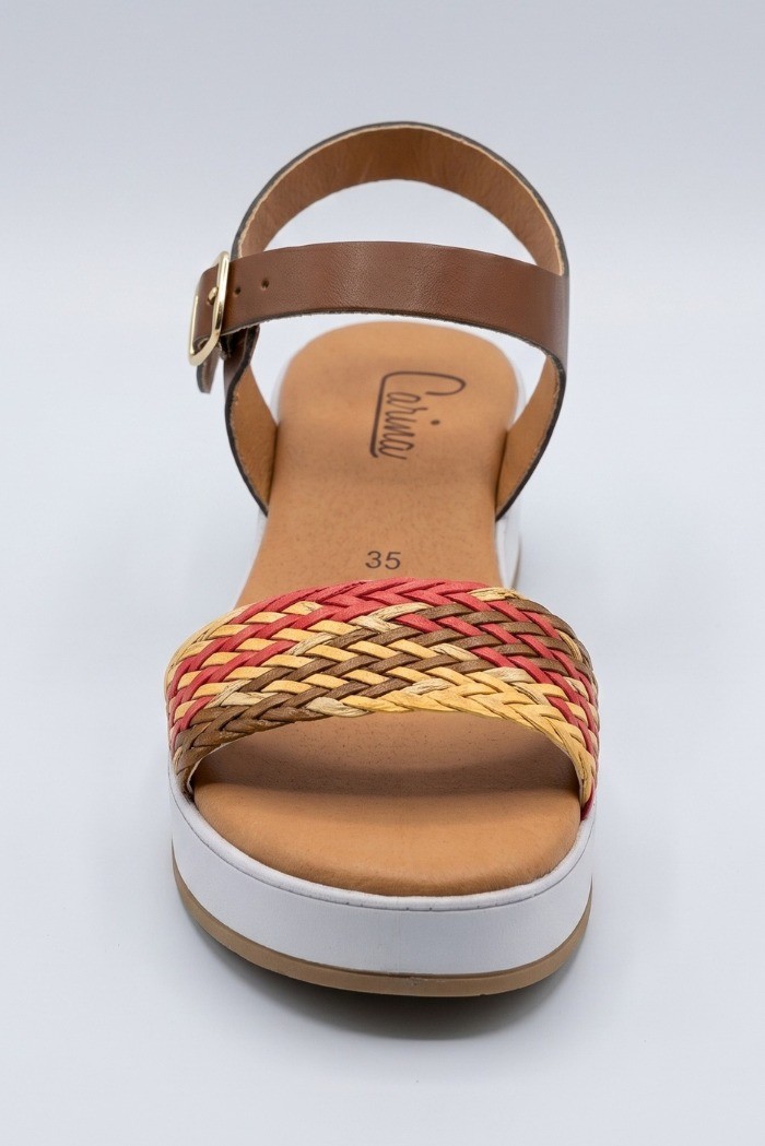 Claude sandalo con fascia intrecciata e cinturino ART 7 [8f05aa5f]