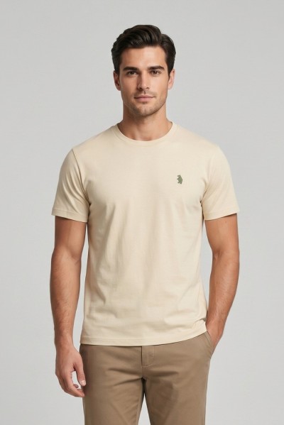 Refrigue t-shirt in jersey di cotone con logo ricamato R4532M261 [ab30a90f]