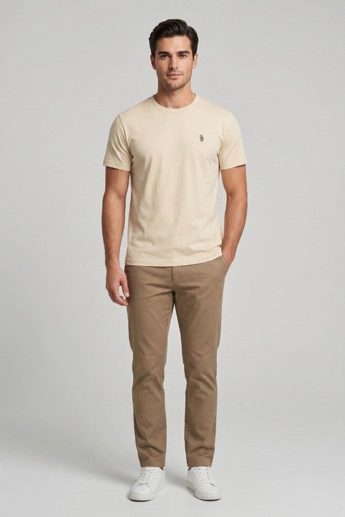 Refrigue t-shirt in jersey di cotone con logo ricamato R4532M261 [c50b2b06]