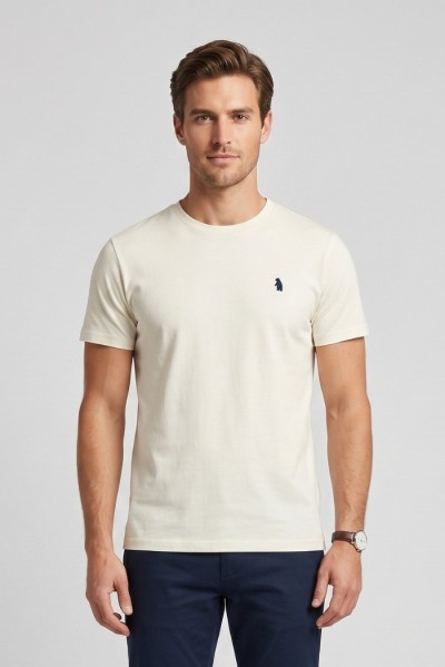 Refrigue t-shirt in jersey di cotone con logo ricamato R4532M261 [8fe60e06]