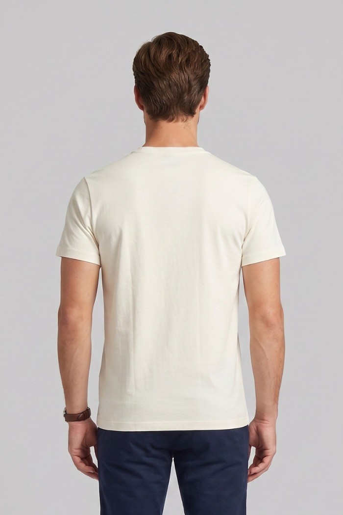 Refrigue t-shirt in jersey di cotone con logo ricamato R4532M261 [56c04d0b]
