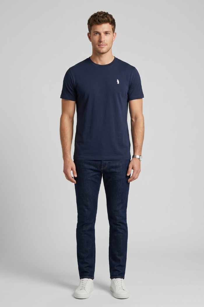 Refrigue t-shirt in jersey di cotone con logo ricamato R4532M261 [7ac33609]