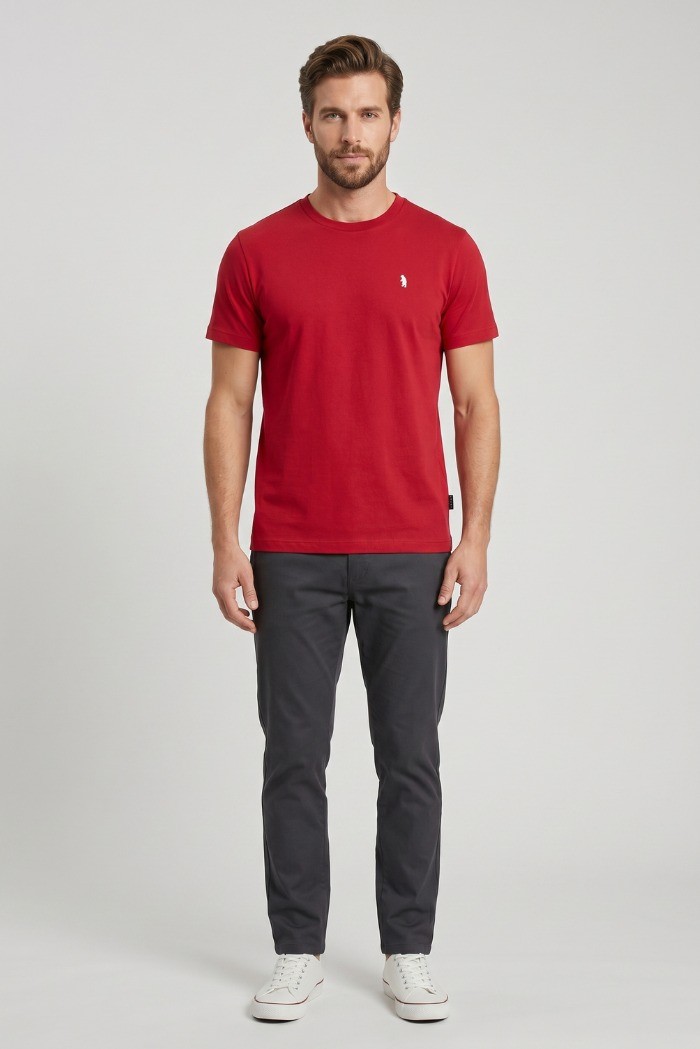 Refrigue t-shirt in jersey di cotone con logo ricamato R4532M261 [f3365f0b]