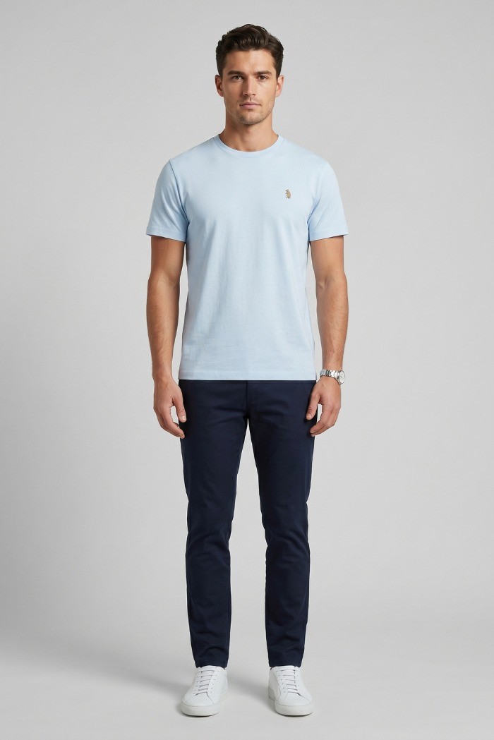 Refrigue t-shirt in jersey di cotone con logo ricamato R4532M261 [729146da]