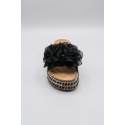 Solo Soprani ciabatta con maxi fiore Dona SSW619N22 [b086aa4b]