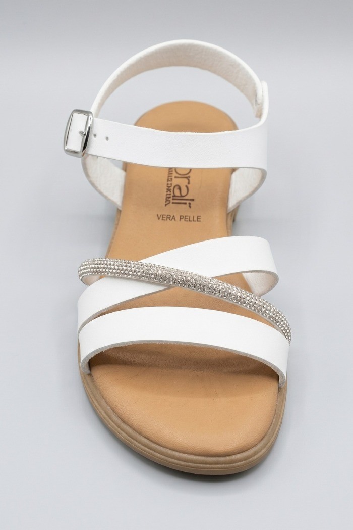 Floralì sandalo con strass e cinturino POS83 [370d5d6b]