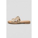 Floralì ciabatta con fascia effetto rafia POS71 [412d7bca]