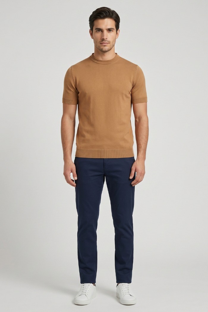 Squad2 maglia girocollo in cotone mezza manica MA507 [4fcf481a]