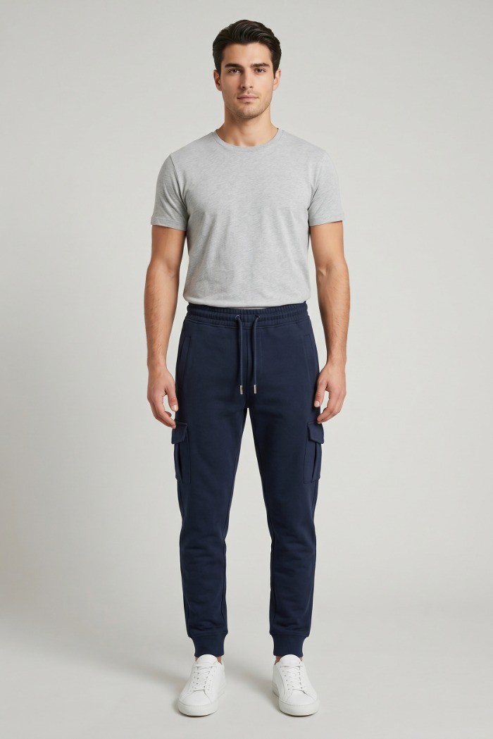 Datch pantalone in piquet di misto cotone DM9812 [6991f2a4]