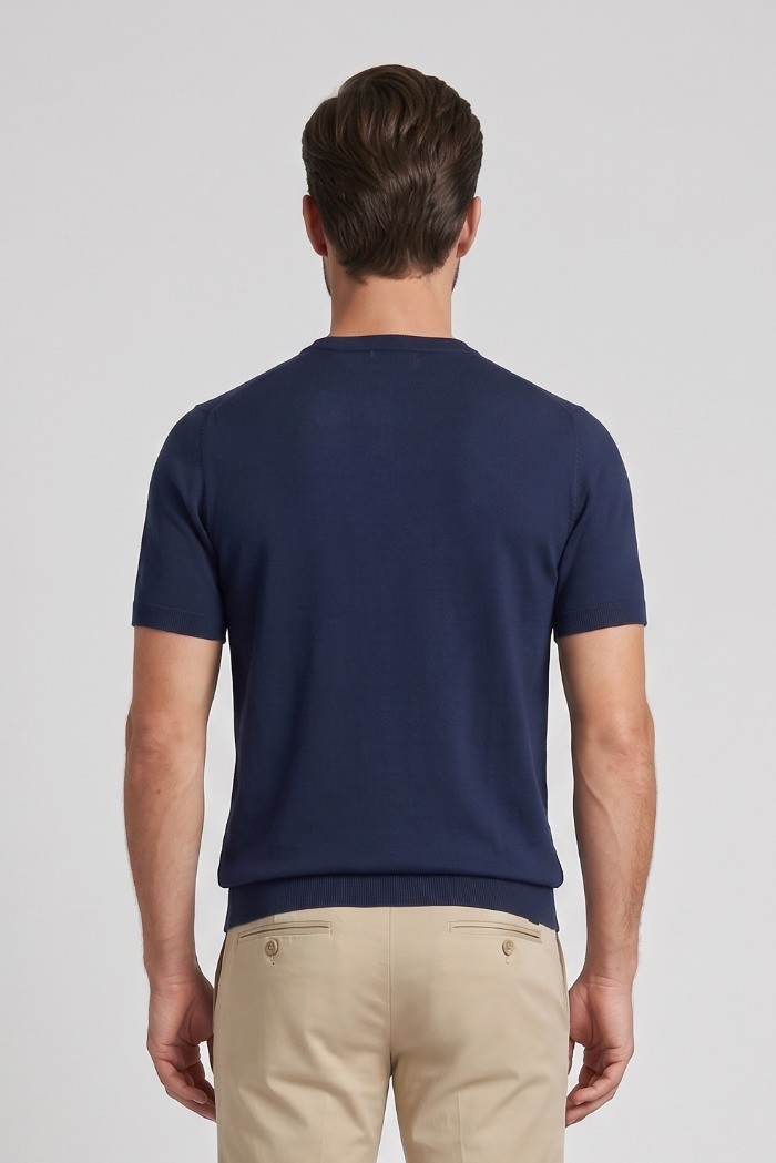 Datch maglia girocollo in cotone DM9866 [b56702df]