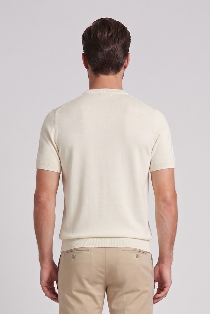 Datch maglia girocollo in cotone DM9866 [6c18739c]