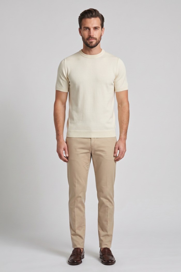 Datch maglia girocollo in cotone DM9866 [db05b298]
