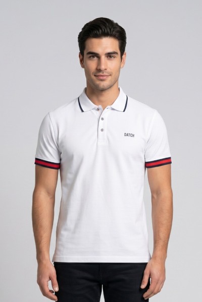 Datch polo in piquet di cotone DM9893 [0745abe2]