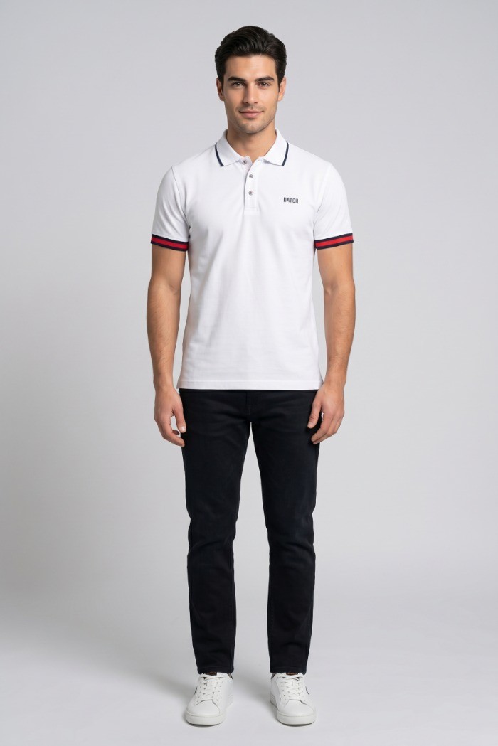 Datch polo in piquet di cotone DM9893 [697e29eb]